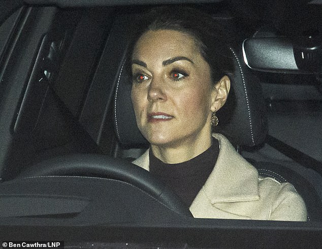 Duchess of Cambridge is seen outside Kensington Palace ahead of Prince William's Megxit showdown